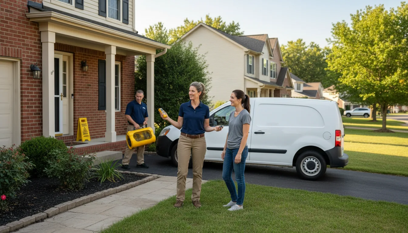 Residential water damage restoration in Borger, TX